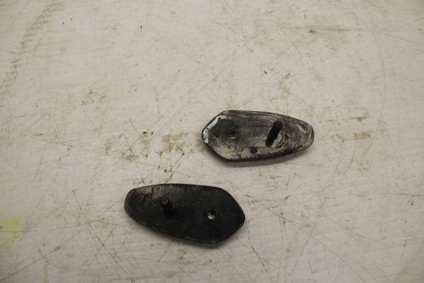 07 YAMAHA YZF R6 2c0 MIRROR BLOCK OFF PLATES BB284 - Image 3