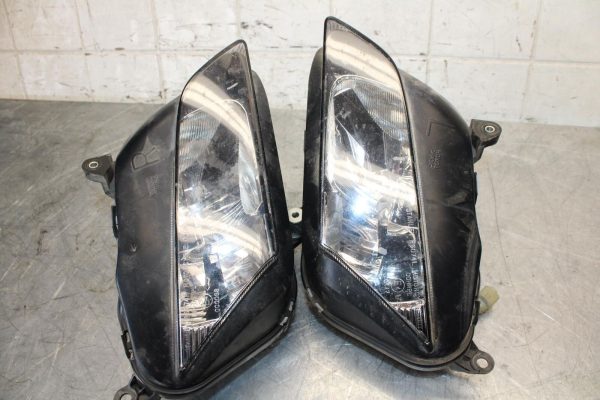 2011 Honda CBR600RR FRONT HEADLIGHT HEAD LIGHT LAMP PAIR BB520 - Image 7