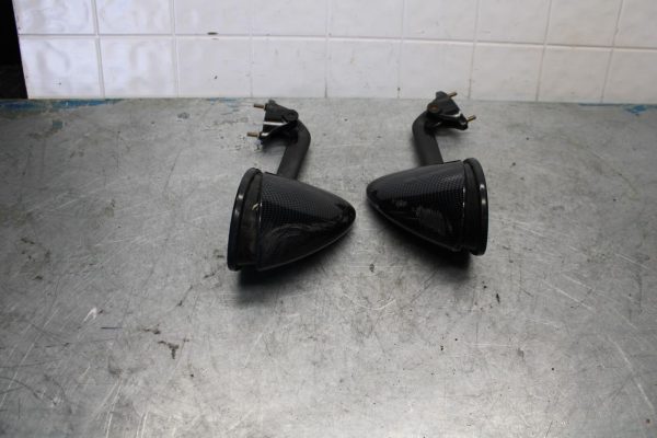 06-07 KAWASAKI NINJA ZX14R REAR VIEW MIRROR SET PAIR MIRRORS bb433 - Image 5