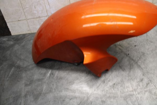 2009 Yamaha YZF R6 ORANGE FRONT WHEEL FENDER COWL FAIRING BB532 - Image 3