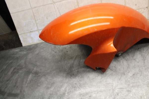 2009 Yamaha YZF R6 ORANGE FRONT WHEEL FENDER COWL FAIRING BB532 - Image 6