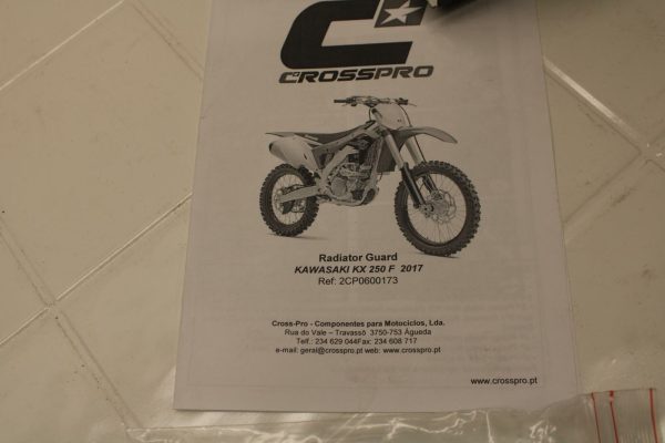 17 KAWASAKI KX250F CROSSPRO RADIATOR GUARD SHIELD - Image 7