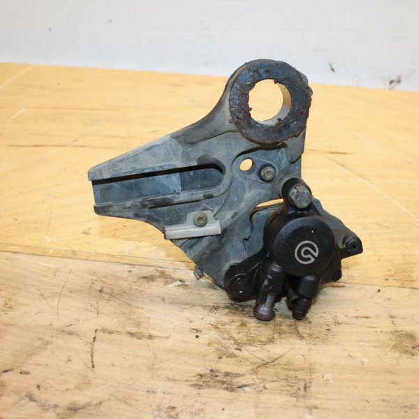 12-14 BMW S1000RR REAR BACK BRAKE CALIPER W MOUNT BRACKET BREMBO BB317