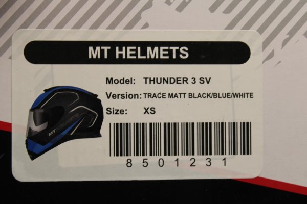 MT HELMETS THUNDER 3SV MOTORCYCLE FULL FACE HELMET XS - Image 17