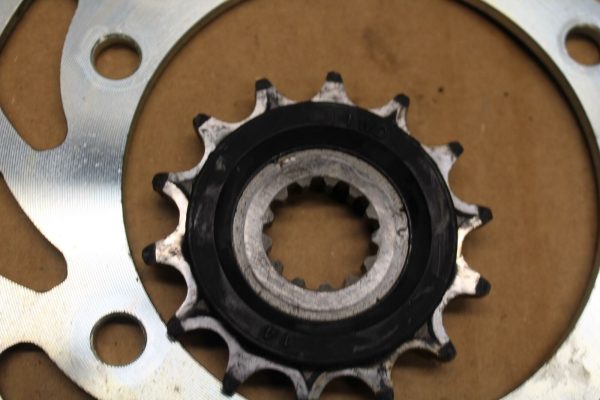 19-21 YAMAHA YZF R3 REAR BACK SPROCKET W FRONT & CHAIN BB378 - Image 3