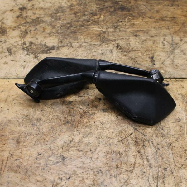 13-18 KAWASAKI NINJA ZX6R REAR VIEW MIRROR SET PAIR MIRRORS BB342