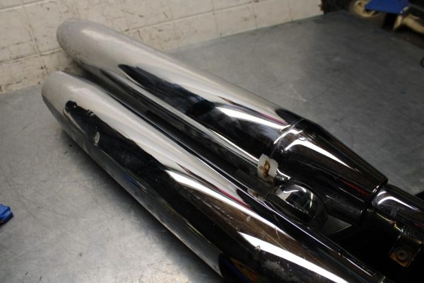 2005 Yamaha Road Star XV1700AM Midnight FULL EXHAUST HEADERS PIPES BB571 - Image 11