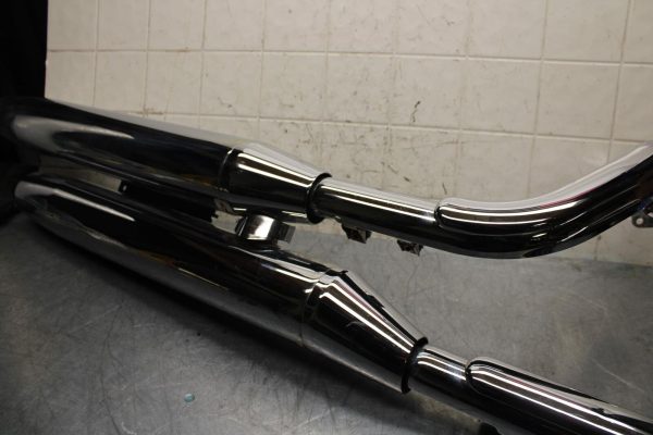 2005 Yamaha Road Star XV1700AM Midnight FULL EXHAUST HEADERS PIPES BB571 - Image 3